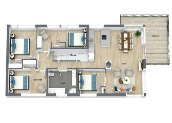 Lägenhet Modern, Spacious *